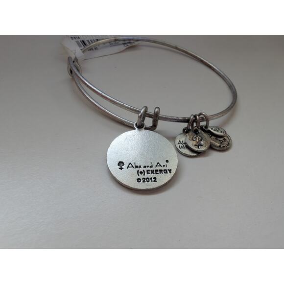 Alex and Ani Tree Hugger Charm Bangle – Silver Tone NWT Eco-Conscious Collection - Picture 2 of 3